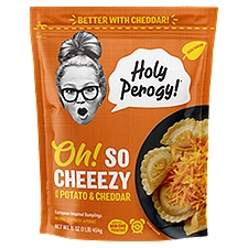 Holy Perogy! Oh! So Cheezy with Potato & Cheddar Perogies, 16 oz