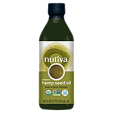 Nutiva Nurture Vitality Organic Cold Pressed Hemp Seed Oil, 16 fl oz