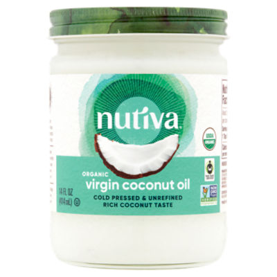 Nutiva Organic Virgin Coconut Oil, 14 fl oz, 15 Fluid ounce