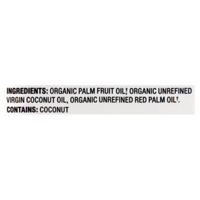 Nutiva Organic Shortening Original Red Palm and Coconut Oils 15 oz (425 g)