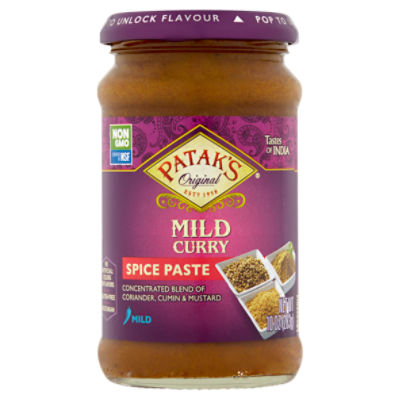 Patak's Original Mild Curry Spice Paste, 10 oz, 10 Ounce