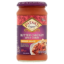 Patak's Original Butter Chicken Spicy Curry Simmer Sauce, 15 oz