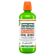 TheraBreath Mild Mint Fresh Breath Oral Rinse, 33.8 fl oz, 33.8 Fluid ounce
