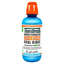 TheraBreath Invigorating Icy Mint Fresh Breath Oral Rinse, 16 fl oz, 16 Fluid ounce