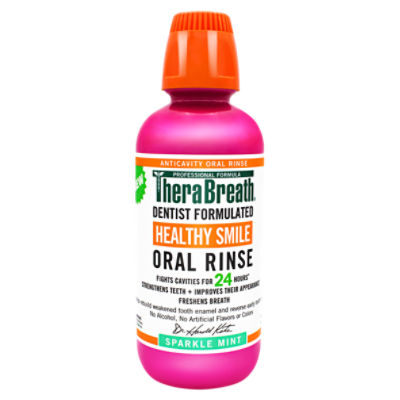 TheraBreath Healthy Smile Sparkle Mint Oral Rinse, 16 fl oz