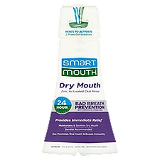 SmartMouth Soothing Mint Dry Mouth Zinc Activated Oral Rinse, 16 fl oz