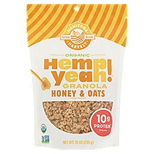 Manitoba Harvest Hemp Foods Hemp Yeah! Granola, Organic Honey & Oats, 10 Ounce