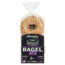 O'Doughs Thins Sprouted Whole Grain Flax Vegan Bagel, 6 count, 10.6 oz
