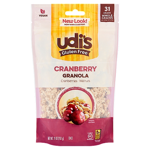 Udi's Gluten Free Cranberry Granola, 11 oz