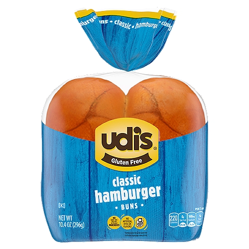 Udi's Gluten Free Classic Hamburger Buns, 4 count, 10.4 oz