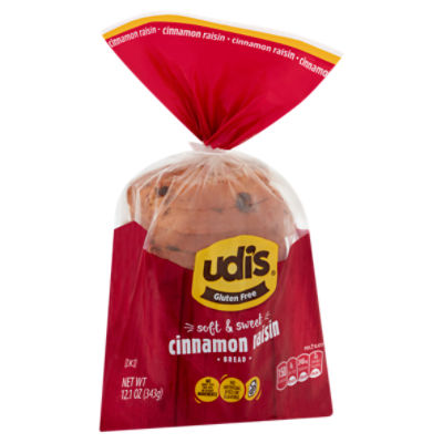 Udi's Gluten Free Cinnamon Raisin Bread, 12.1 oz ShopRite