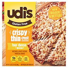 Udi's Gluten Free Crispy Thin Crust Four Cheese Pizza, 17.53 oz, 17.53 Ounce