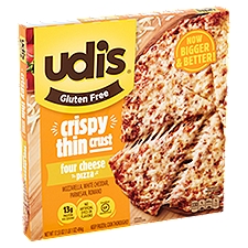 Udi's Gluten Free Pizza, Crispy Thin Crust Four Cheese, 17.53 Ounce