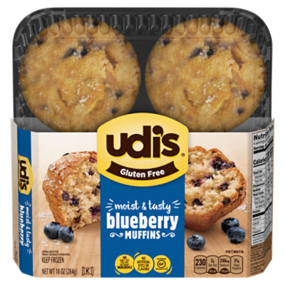 Udi's Blueberry Muffins, 10 oz, 10 Ounce