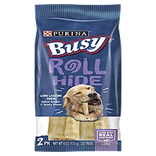 Busy Rollhide Dog Treats, Large, 6 Ounce
