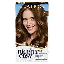 Clairol New York Nice'n Easy Light Brown 6 Permanent Haircolor, 1 application, 1 Each