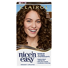 Clairol Nice'n Easy 5G Medium Golden Brown Permanent Hair Color, 1 application, 1 Each