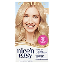 Clairol Nice'n Easy 9A Light Ash Blonde Permanent Haircolor, 1 application
