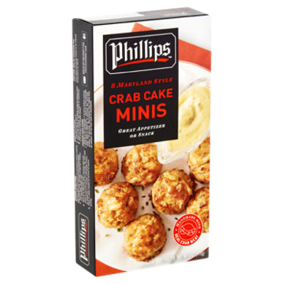 Phillips Maryland Style Crab Cake Minis, 8 count, 6 oz, 6 Ounce