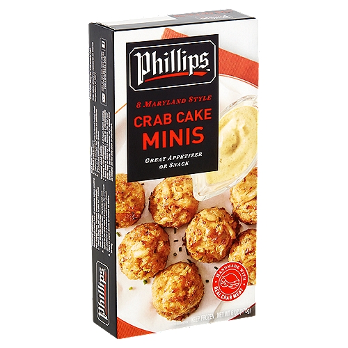 Phillips Maryland Style Crab Cake Minis, 8 count, 6 oz
