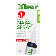 Xlear Daily Relief Natural Saline with Xylitol, Nasal Spray, 1.5 Fluid ounce