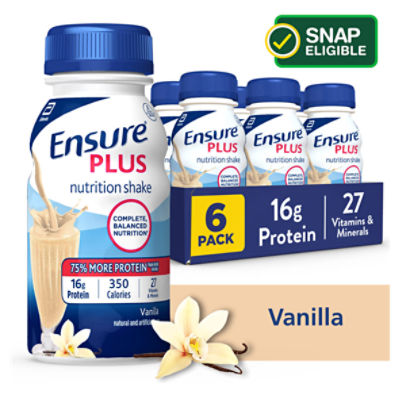 Abbott Ensure Plus Vanilla Nutrition Shake, 8 fl oz