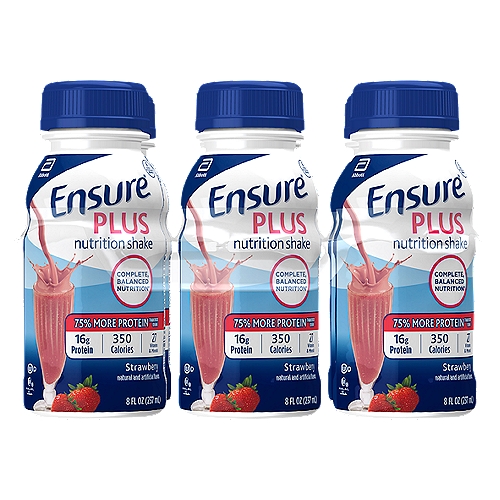 Ensure Plus Nutrition Shake Liquid Strawberry