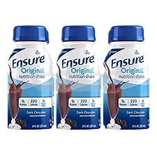 Ensure Original Nutrition Shake Liquid Dark Chocolate, 8 fl oz