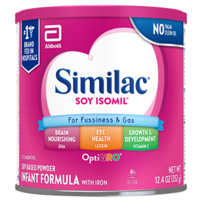 Similac Soy Isomil OptiGro Infant Formula with Iron SoyBased Powder, 0