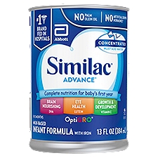 Similac Advance OptiGro Milk-Based Infant Formula with Iron, 0-12 Months, 13 fl oz, 13 Fluid ounce