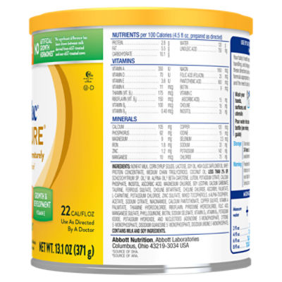 Similac neosure sale nutrition facts