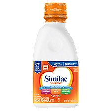Similac Sensitive OptiGro Milk-Based Infant Formula with Iron, 0-12 Months, 32 fl oz