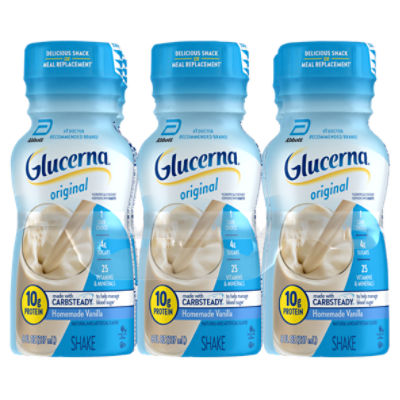 Glucerna Original Homemade Vanilla Shake, 8 fl oz