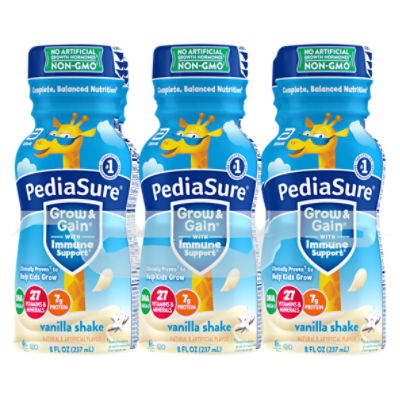 PediaSure Grow & Gain Vanilla Shake, 8 fl oz, 6 count