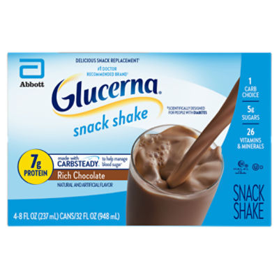 Glucerna Original Rich Chocolate, Snack Shake