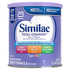 Similac Total Comfort OptiGro Milk-Based Powder Infant Formula with Iron, 0-12 Months, 12.6 oz