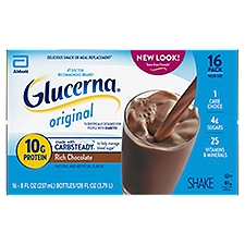 Glucerna - Nutrition Shake Liquid Rich Chocolate, 128 Fluid ounce