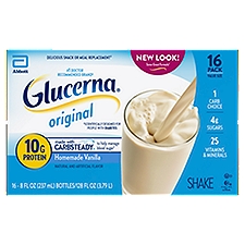 Glucerna - Nutrition Shake Liquid Homemade Vanilla, 128 Fluid ounce