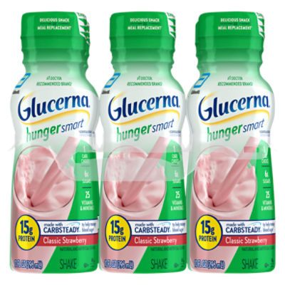 Glucerna Hunger Smart Creamy Strawberry Shake, 10 fl oz, 60 Fluid ounce