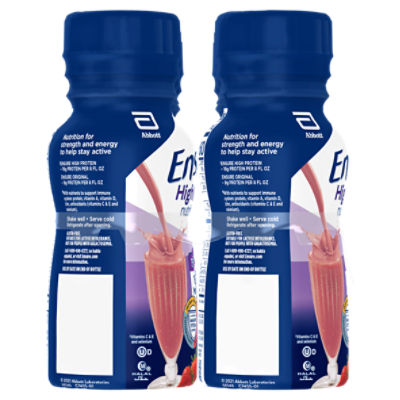 Ensure Strawberry High Protein Nutrition Shake, 8 fl oz