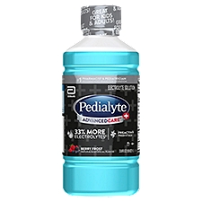 Pedialyte Advanced Care Berry Frost Electrolyte Solution, 33.8 fl oz