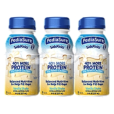 PediaSure SideKicks High Protein Nutrition Shake Vanilla Ready-to-Drink, 192 Fluid ounce