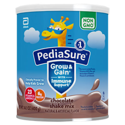 PediaSure Grow & Gain Non-GMO Nutrition Shake Powder Chocolate, 14.1 Ounce