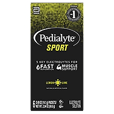 Pedialyte Sport Lemon Lime, Electrolyte Solution, 2.94 Ounce