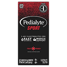 Pedialyte Sport Fruit Punch, Electrolyte Solution, 2.94 Ounce