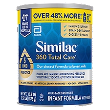 Supplied Description Similac 360 Total Care Sensitive Infant Formula Powder Unflavored
