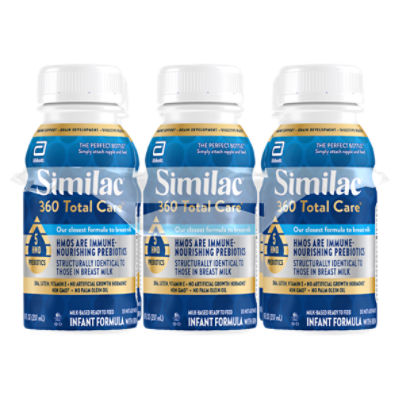 Abbott Similac 360 Total Care Infant Formula with Iron, 8 fl oz, 48 Fluid ounce