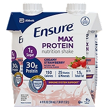 Ensure Max Protein Nutrition Shake Liquid Creamy Strawberry