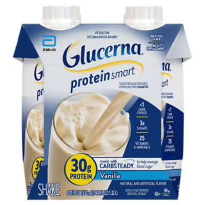 Glucerna Protein Smart Vanilla Shake, 11 fl oz, 4 count