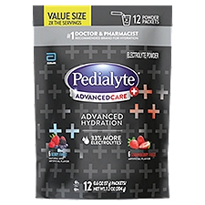 Pedialyte AdvancedCare Plus Electrolyte Solution Powder Berry Freeze/Berry Frost